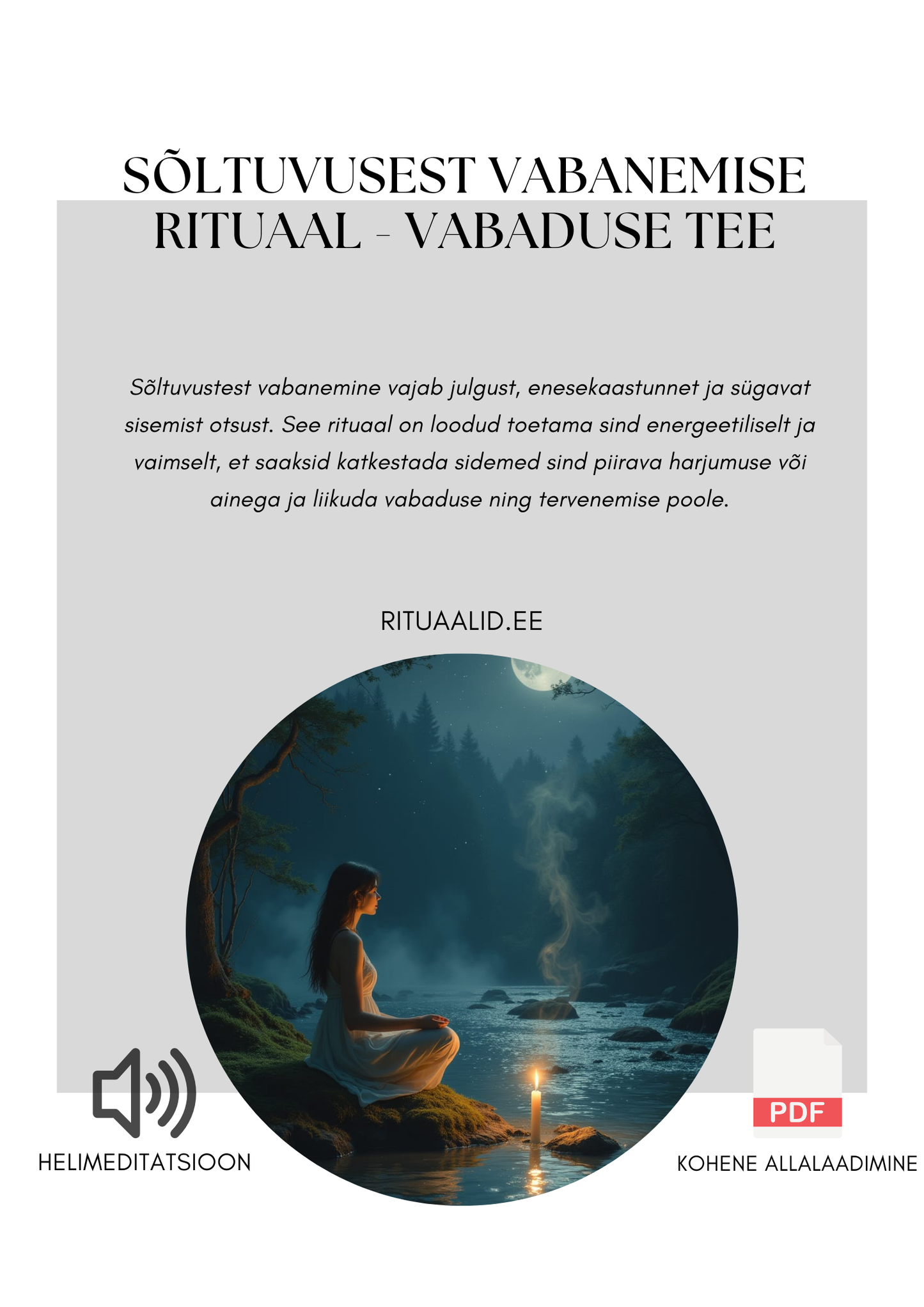 SÕLTUVUSEST VABANEMISE RITUAAL - VABADUSE TEE